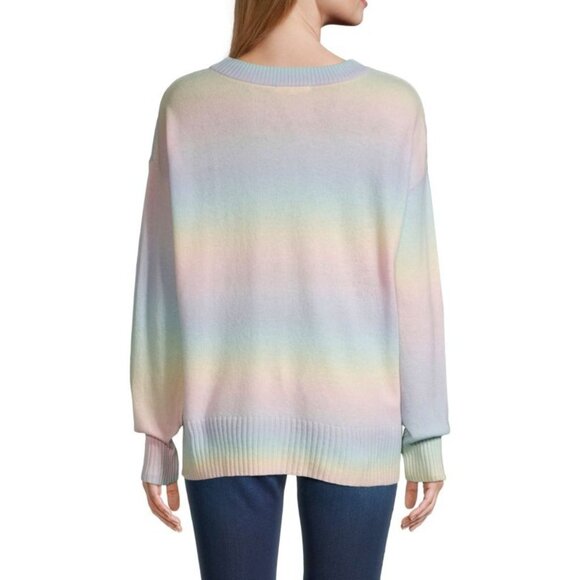 NWT Splendid Adeline Rainbow Sweater Womens Size M 100% Wool  rainbow ombre whim - Picture 2 of 10